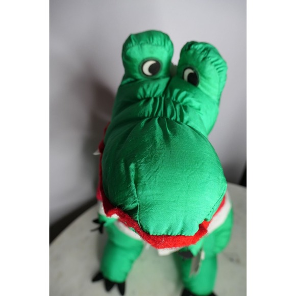 Vtg 1992 ParaCutes Santa Dino Nylon Parachute Rex Gator Plush Toy NWT 90s NWT LG - Picture 6 of 11